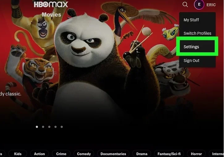 Edit Profile for change language