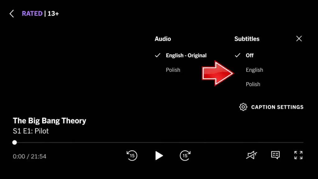 Select your preferred language